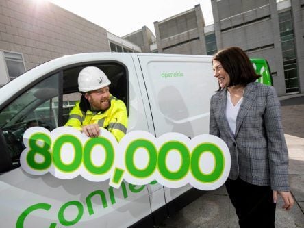 Eir’s gigabit fibre network now available to 800,000 premises in Ireland