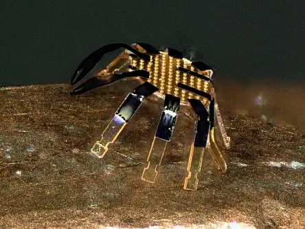 Researchers develop tiny robotic crab that is smaller than a flea