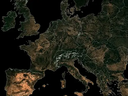 EU satellite images show Europe drying up during recent drought