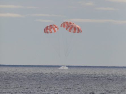 NASA’s Orion capsule splashes to Earth after successful moon mission