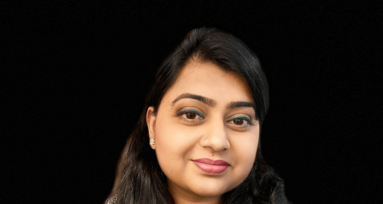 A headshot of Lubna Luxmi Dhirani, who is training future cybersecurity talent at University of Limerick.