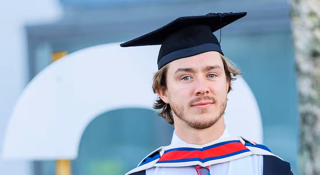 Headshot of Ruairí McConville, graduate of MSc data science at ATU Sligo.