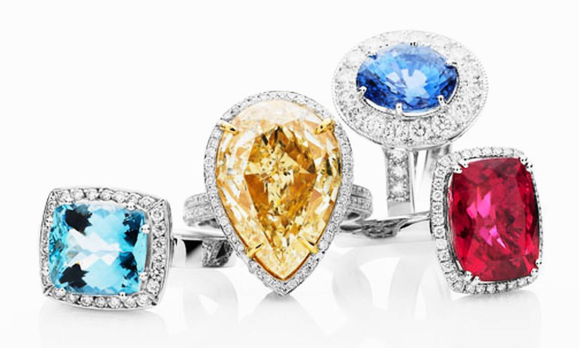 COLOURFUL ENGAGEMENT RINGS | SocialAndPersonalWeddings.ie