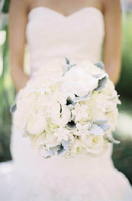 White rose bouquet