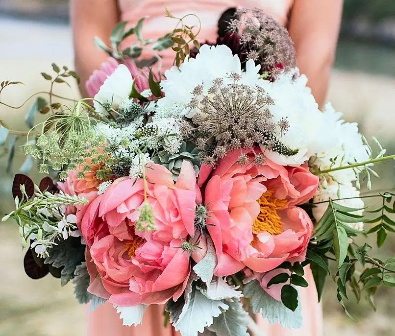 Coral bouquet