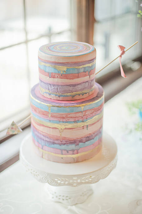 Watercolour cake