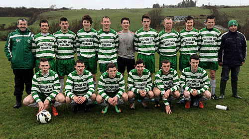 The Dunmanway Town team that defeated Skibbereen in the last round of the mygaff.ie Cup.