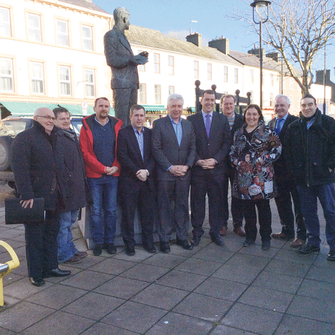 Deputy McCarthy with members of the group who met Minister Alex White on Saturday  in Dunmanway.