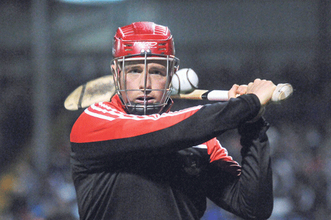 Fully focussed: Cork goalkeeper Anthony Nash keeps his eye on the ball during the Allianz Hurling League Division 1B game against Limerick at Páirc Uí Rinn.