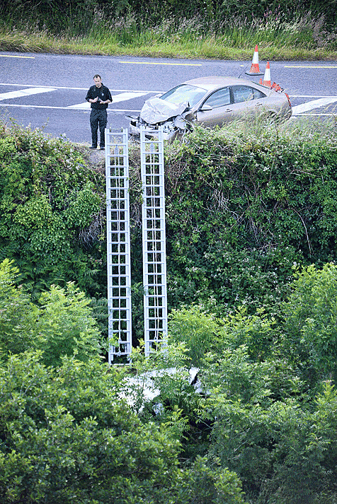 The scene of the crash on the N71 last summer