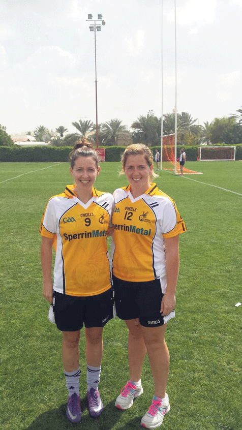 Sister act: Castlehaven sisters Mairead and Siobhan Courtney will line out at the GAA World Games in Abu Dhabi.