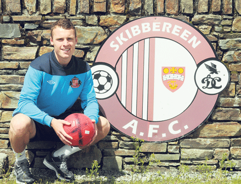 Crossing the channel: Skibbereen soccer star Steven McCarthy spent two years with the Sunderland FC Academy.