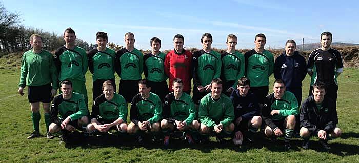 The Togher Celtic squad that lost 3-2 to Dunmanway Town in the West Cork League mygaff.ie Cup semi-final at Canon Crowley Park on Easter Sunday.