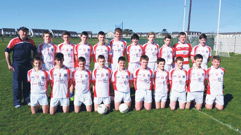 Talented: The Carbery/Beara U15 football team that played the North Region on Tuesday in St Vincents GAA grounds.