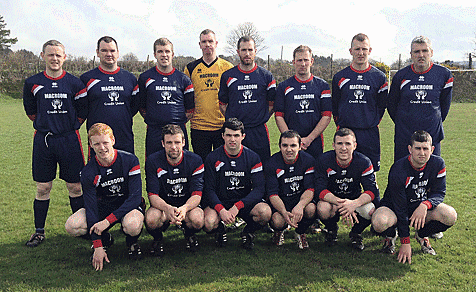 CAPTION: The Crookstown squad that overcame Bunratty United 2-0 after extra time to book their place in the mygaff.ie Cup final.