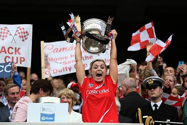 Anna Geary captained Cork to All-Ireland camogie glory last season.