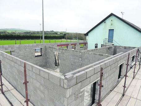 Taking shape: Castlehaven GAA grounds redevelopment will include the construction of two new dressing-rooms and a gym.