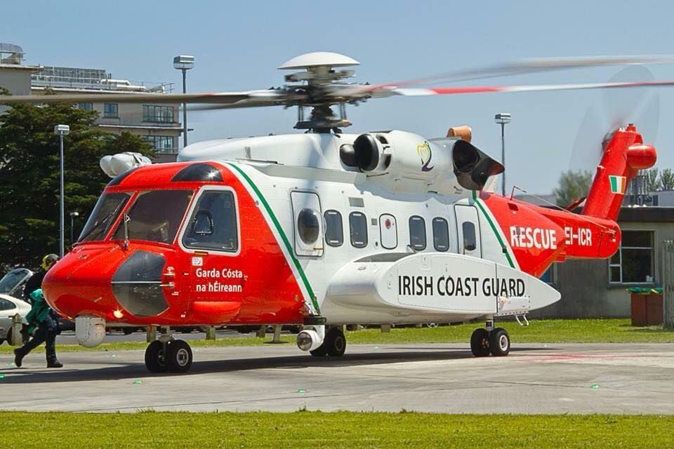 A Coast Guard helicopter is currently in Castletownbere assisting a HSE ambulance