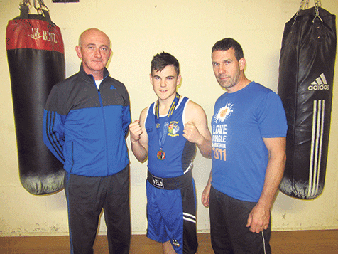 Boxing clever: Head coach Andy Kerins, Stefen ONeill and Andrew Desmond of Bantry Boxing Club.