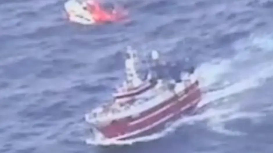 Fisherman airlifted to CUH after being rescued off Kinsale coast Image