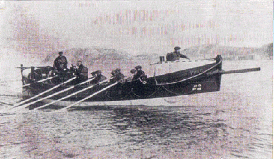 Re enactment of Lusitania rescue Image