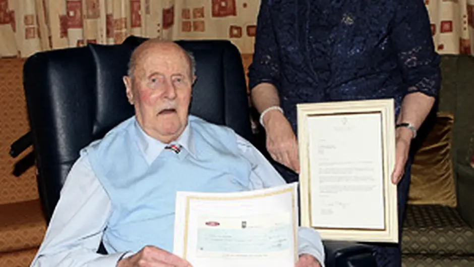Train lover Barney has 100 reasons to celebrate Image