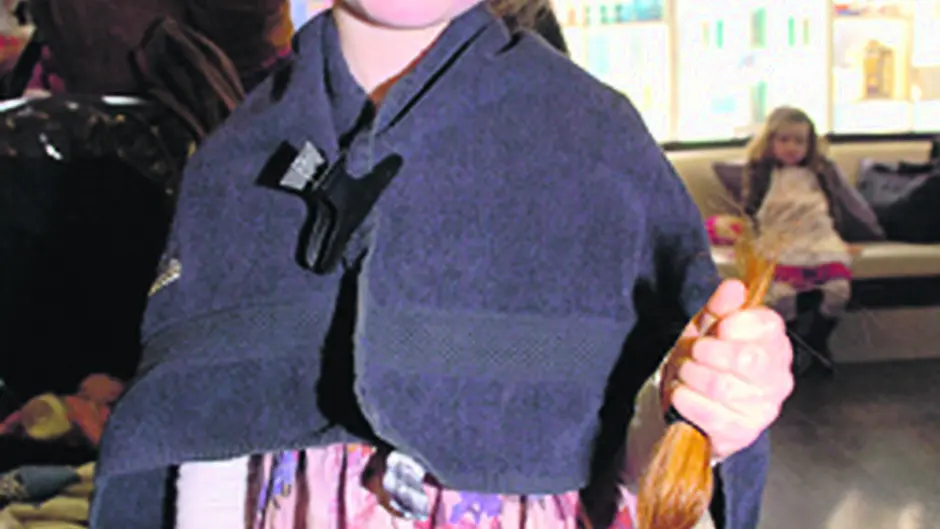 Saoirse chops her locks for charity Image