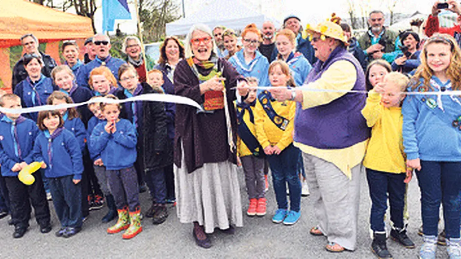 Bailey greets Schull market visitors Image