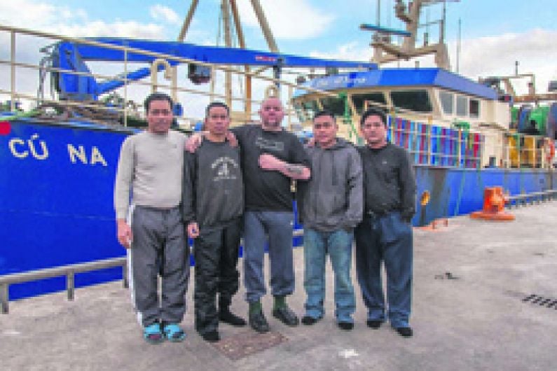 Irish trawler plucks five from life raft Image