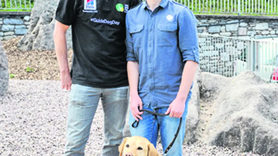Donnacha and Holly team up with Roy for Guide Dogs Image