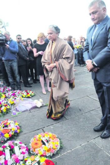 Emotional gathering at Air India memorial Image