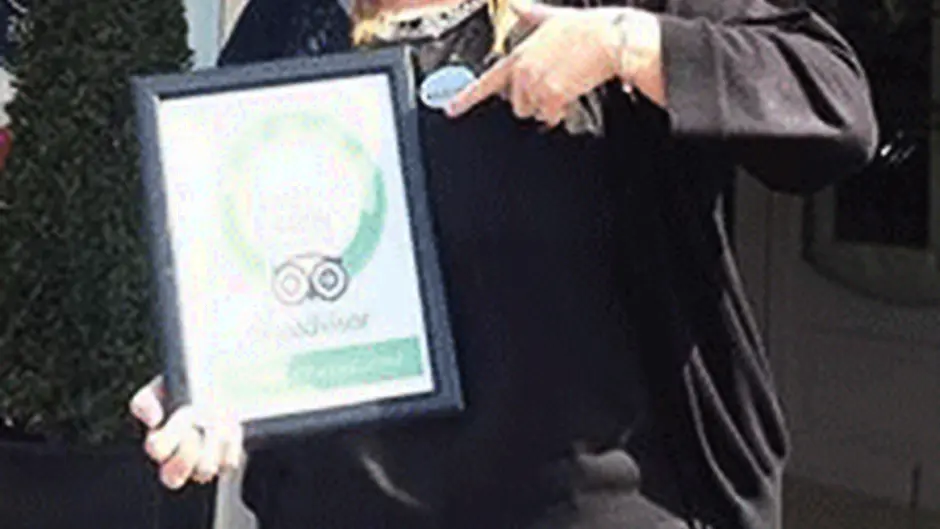 Tripadvisor award for Blue Haven Image