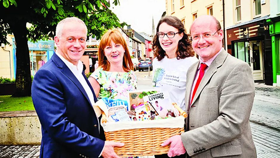 Noel Lawlor (left) and Sinead O’Crowley, Clonakilty Chamber of Commerce together with Random Acts of Kindness (RAOK) Festival Image