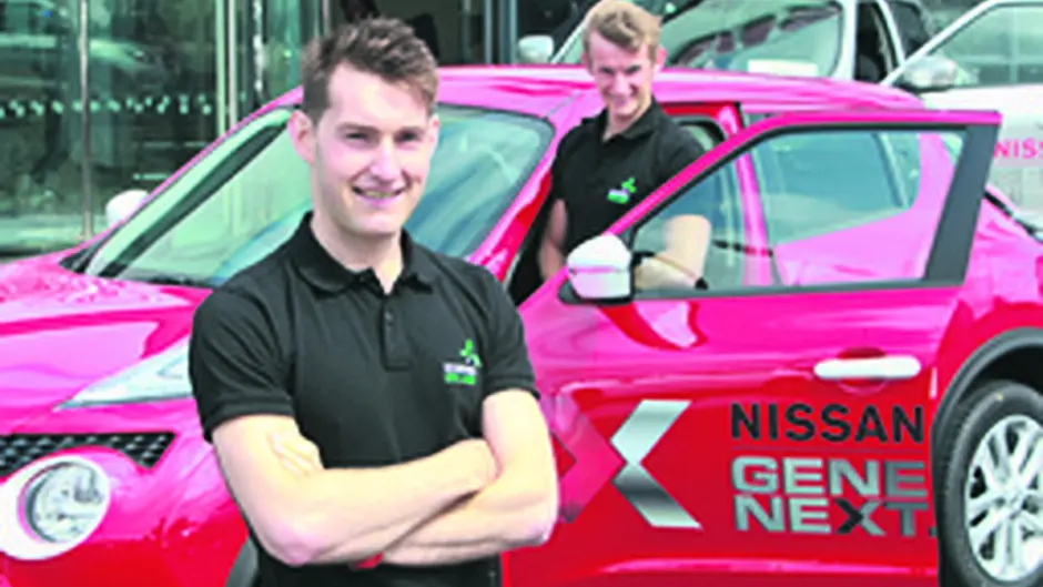 New wheels: Nissan Generation Next ambassador Paul O’Donovan picked up the keys for his new Nissan Qashqai in Image