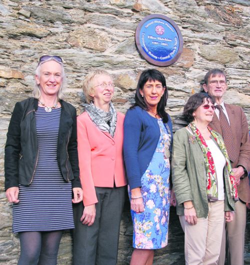 Wall plaque marks grave of Irelands first female botanist Image