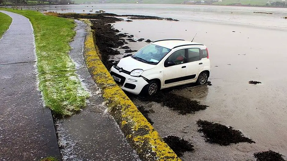 Lucky escape for woman on mercy mission Image