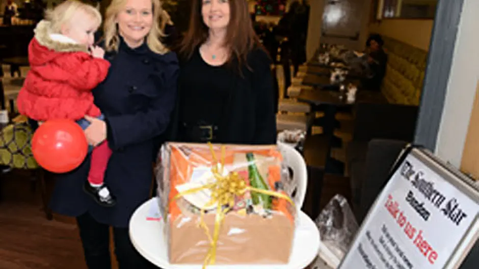Bandon hamper winner collects her prize Image