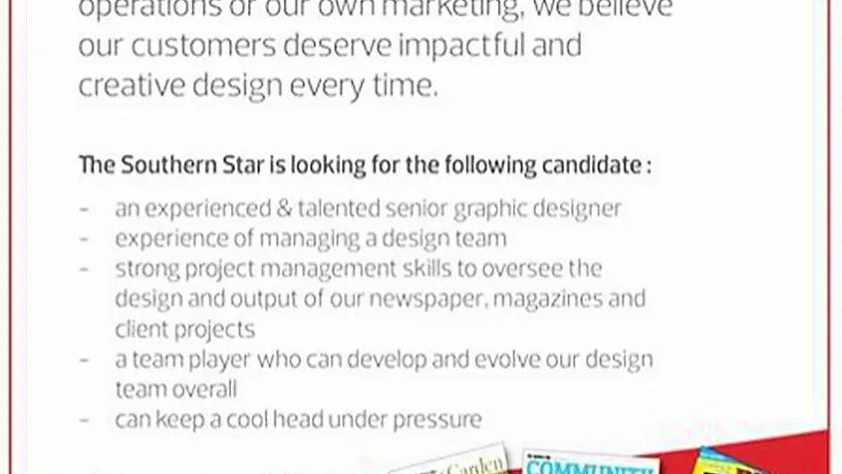 Were hiring Would you like to work for one of Irelands most progressive regional papers Image