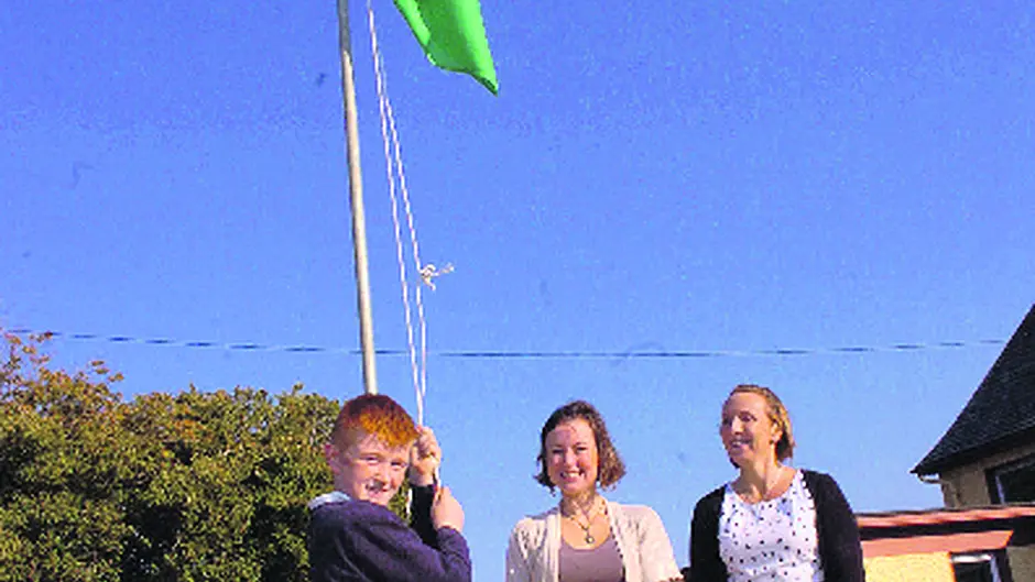 First Green Flag for school Image