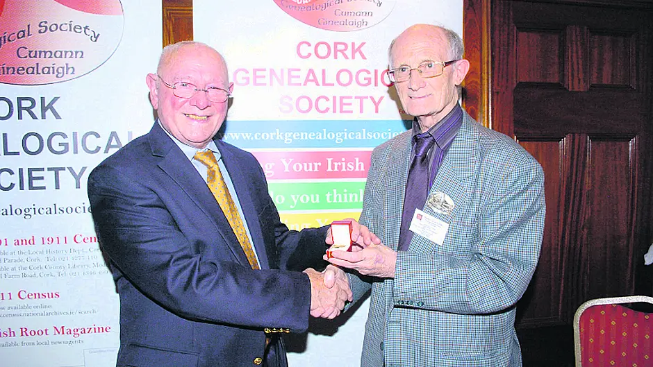 Bills honorary award for work on Genealogy of Generations Image