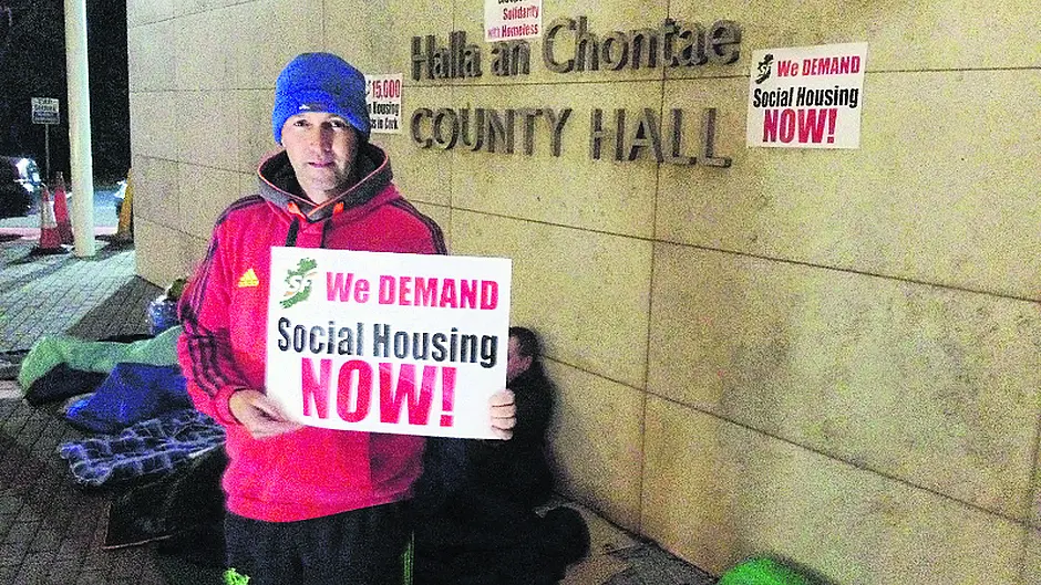 Councillors sleep out to highlight the plight of homelessness in Cork Image