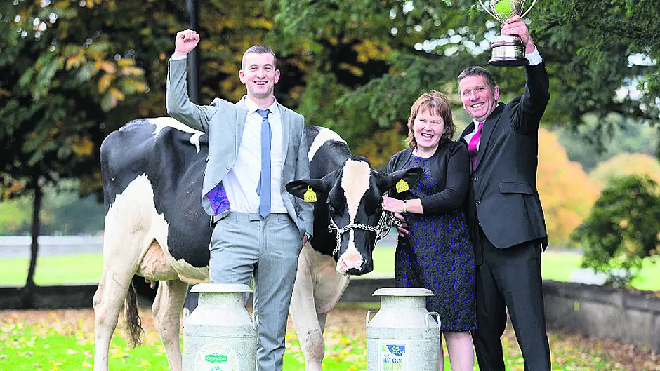 Goleen family National Quality Milk winners Image