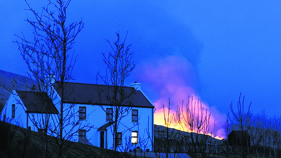 Firefighter describes dramatic gorse fires Image