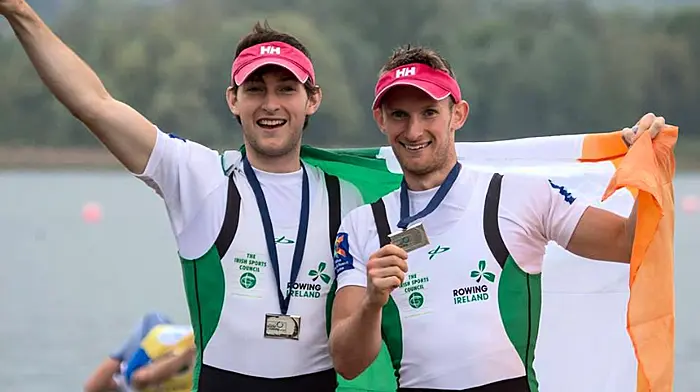Gary and Paul O'Donovan win their heat at European Rowing Championships today Image