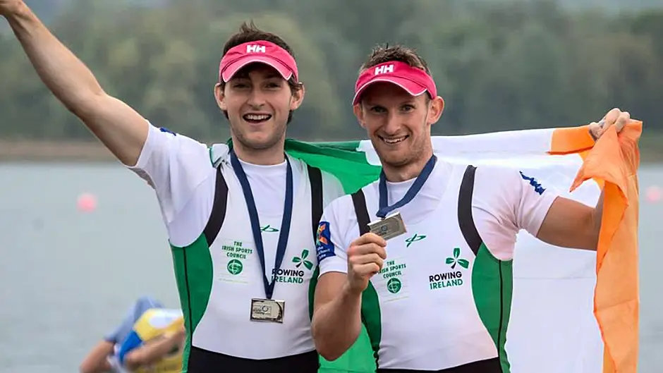 Gary and Paul O'Donovan win their heat at European Rowing Championships today Image