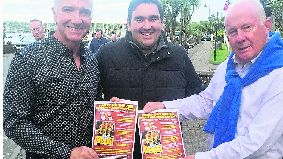 Ruth's timely interception  of three soccer legends! Image