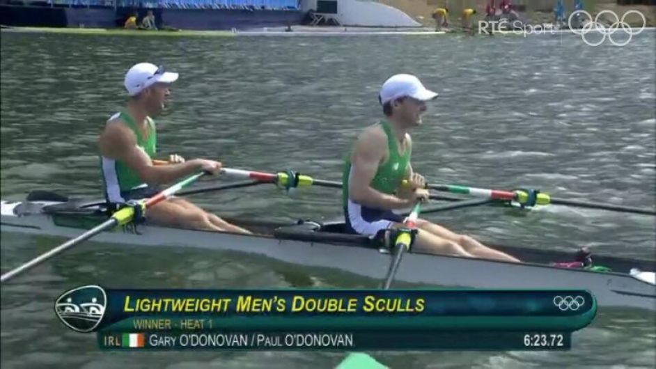 VIDEO: Gary and Paul O'Donovan win their heat in Rio Image