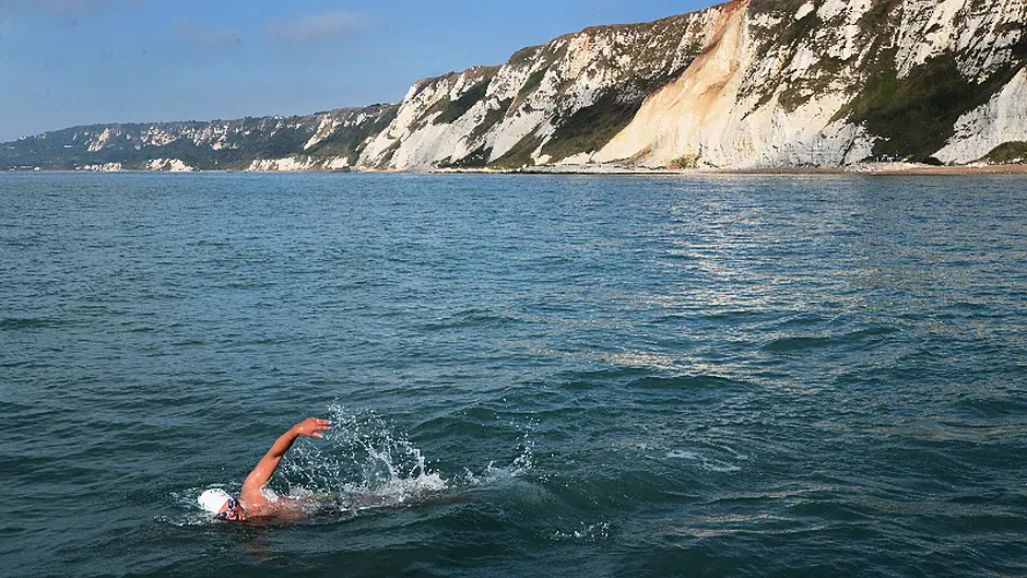Swimmers praised for gruelling swims Image