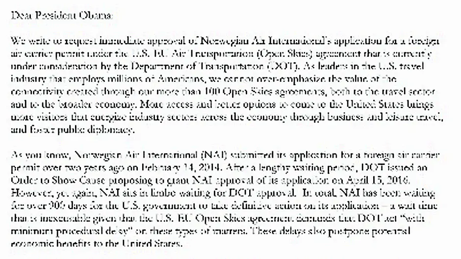 Obama urged to give Norwegian licence Image