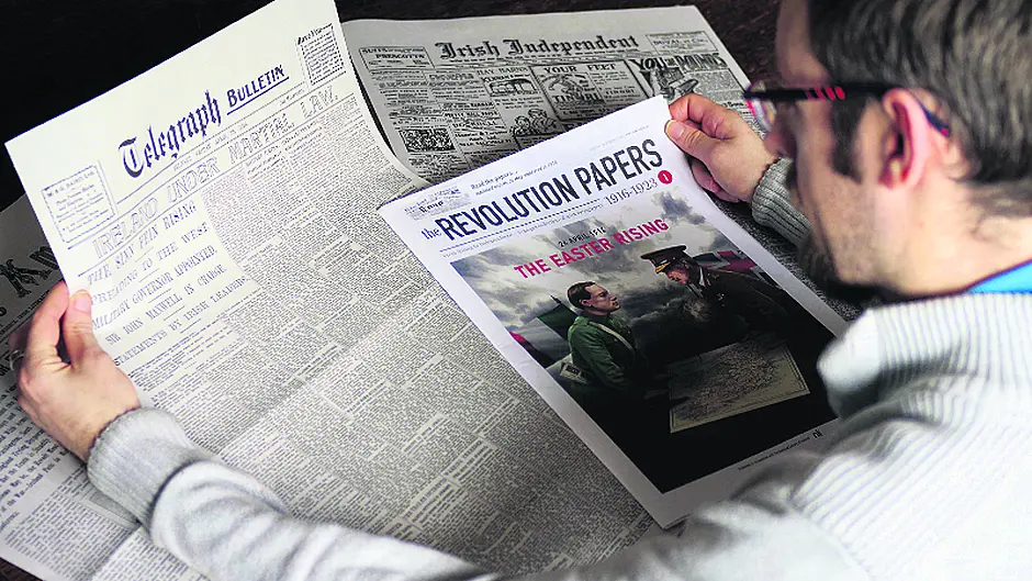 Stories of the events of 1916 are reprinted for commemoration Image